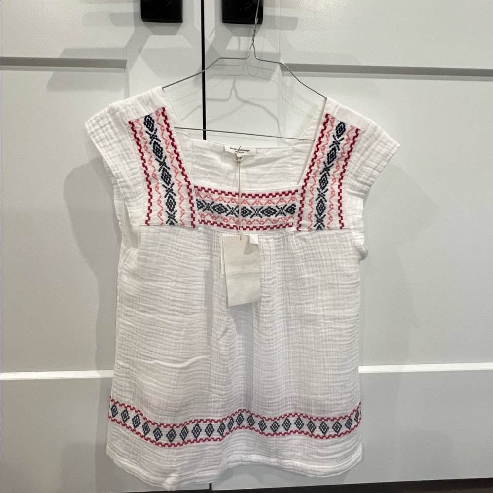 Beautifully embroidered white top